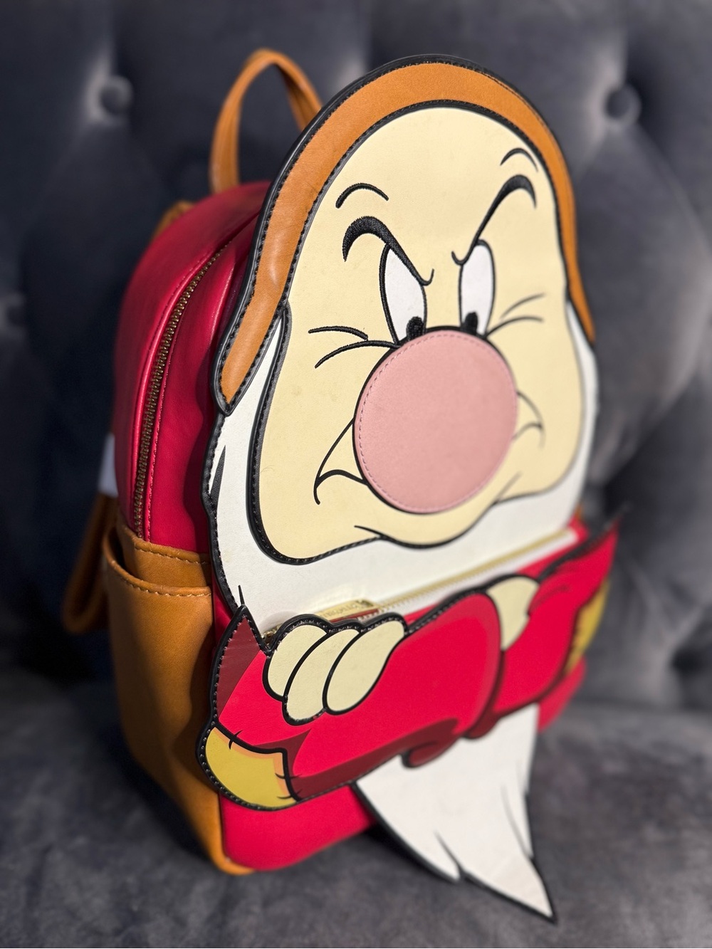 Loungefly Grumpy Dwarf Character Backpack - RARITY - Picture 3 of 14